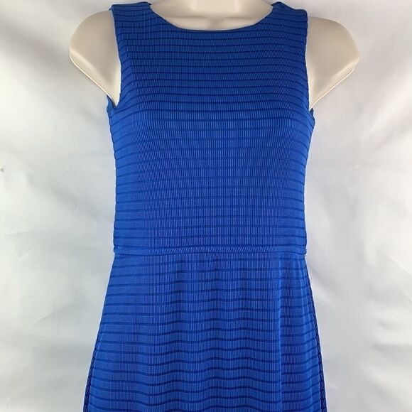 Aqua royal blue maxi dress body con. - Picture 2 of 11